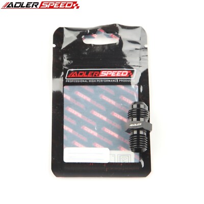ADLERSPEED 6AN AN-6 Male Flare To M12x1.5mm Metric Straight Fitting Black US