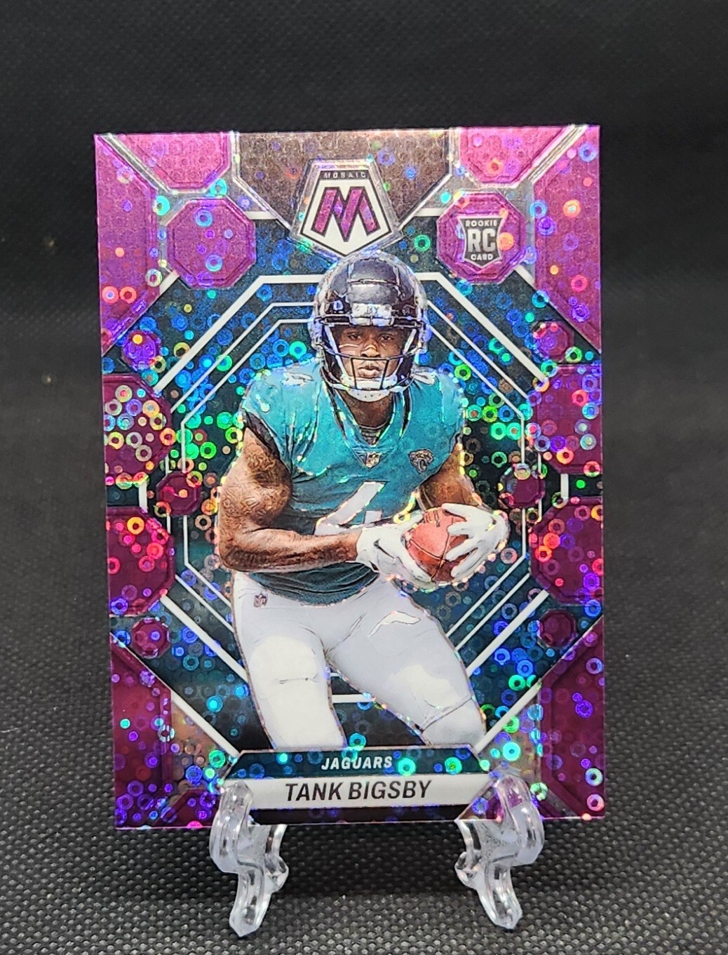 Tank Bigsby 2023 Panini Mosaic /50 Purple No Huddle Disco Rookie RC #364 Jaguars