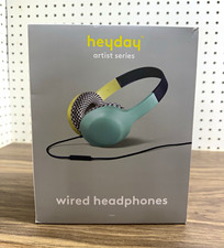 heyday Artist Series Wired On-Ear Headphones 3.5mm Jack w/ Built-In Mic