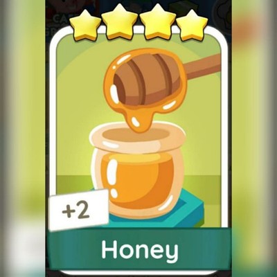 1 x Honig      Set 11 :- Mono_Poly_Go Aufkleber :- Bester Service