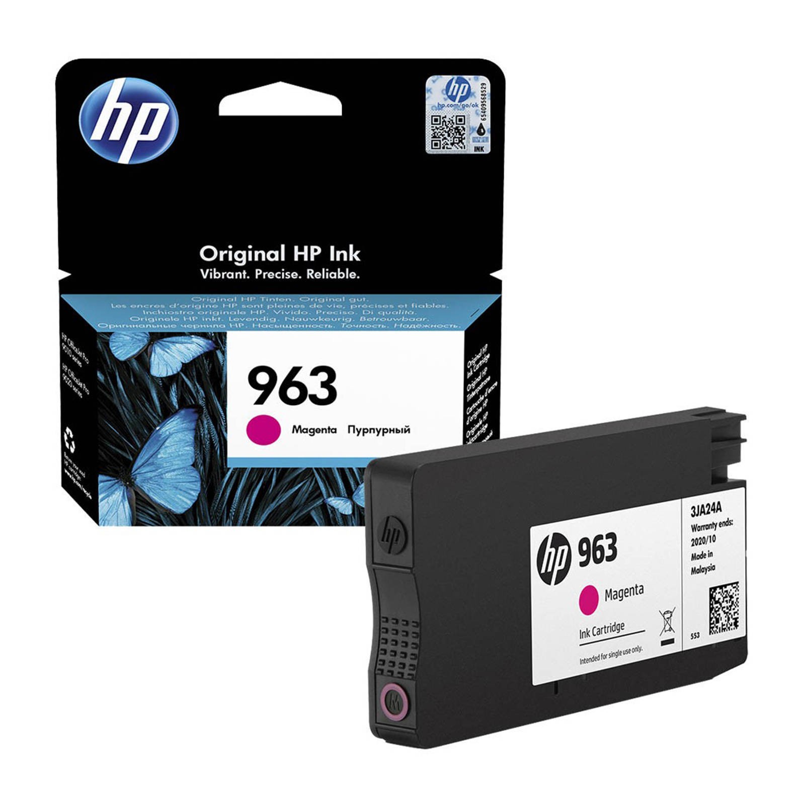 Original HP 963 Magenta Ink Cartridge (3JA24AE)