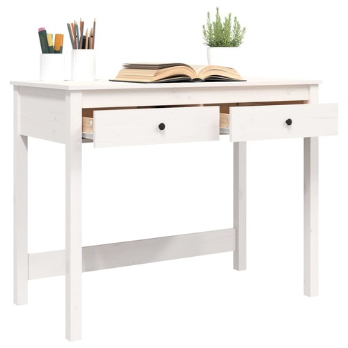 Scrivania cassetti 100x50x78 cm legno massello di pino varie scelte vidaXL - Foto 11 di 60
