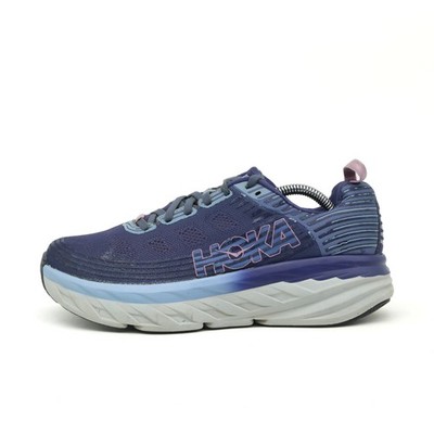 Hoka One Damen Bondi 6 Sportschuhe Blau Lila Mesh Atmungsaktiv Laufschuh EU 41 