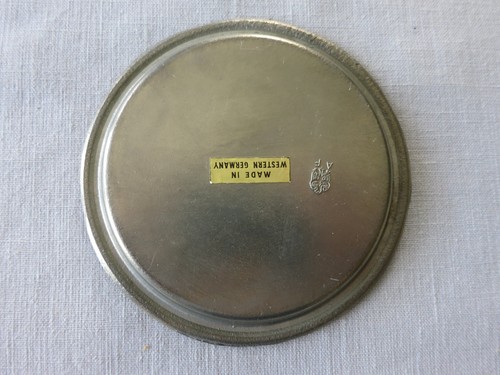 Vintage Small Round Metal Trinket Tray, Made in West Germany - Afbeelding 3 van 5