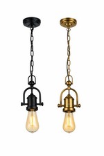 Industrial ceiling pendant light fitting Chain Metal Hanging lamp Holder Kitchen
