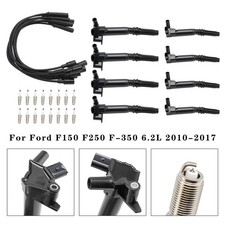 8x Ignition Coil+16x Spark Plug+8x Wire UF631 UF639 Für Ford F150 6.2L 2010-17