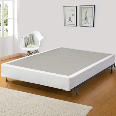 8-Inch Wood Traditional Box Spring/Foundation For Mattress Set, 75'' X 30'', Beige