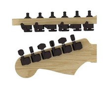 Hipshot Locking Guitar Tuner Set Staggered Fender Directrofit 2 PIN 21:1 New