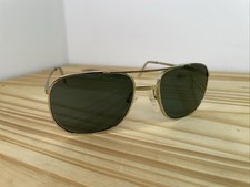 Artcraft Eyeglasses OP 55-18 150mm VINTAGE USA Gold Pilot Aviation Metal FRAMES