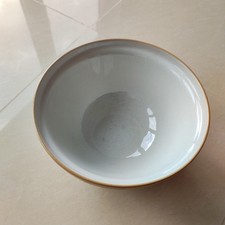 Mason Cash Mixing Bowl 6 Large 34 cm Top Rim Oatmeal Outer White Inner