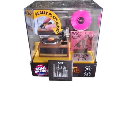 NEW Mini Brands REALLY WORKS Vinyl Record Player Turntable In Hand Ships Fast  