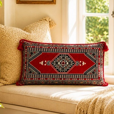 Handmade Turkish Kilim Cushion Cover Large Boho Cushion Cover 90 x 45 cm size