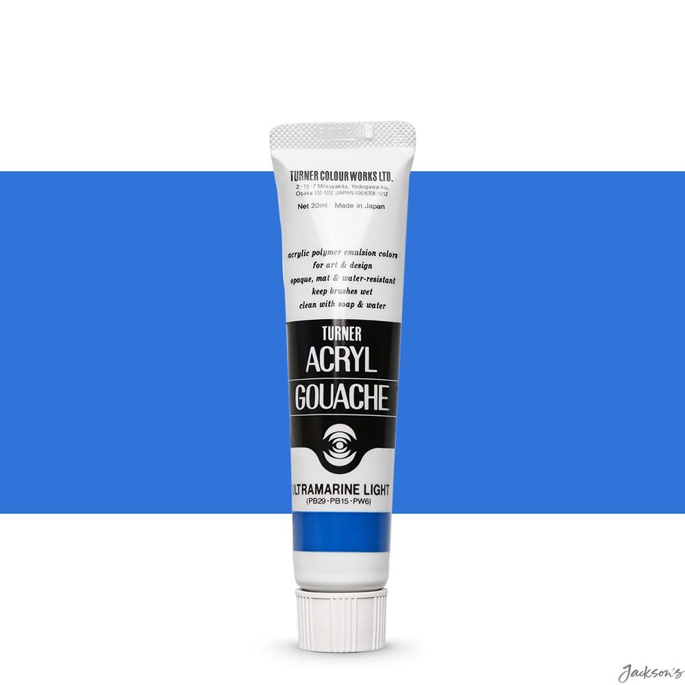 Turner Acryl Gouache Paint Acrylic 20ml Ultramarine Light 153 For Matte Art P...