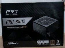 New Asrock PRO850B 850W 80 Plus Bronze Certified ATX 3.1 Compatible Power Supply