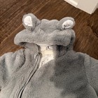 Primark Baby One piece 3-6 Teddy Bear Hat Cotton Lined With Furry Exterior Grey — photo 4