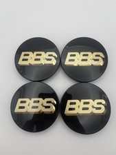 Premium Bbs Center Caps 70mm 09.24.030 Black Gold Logo