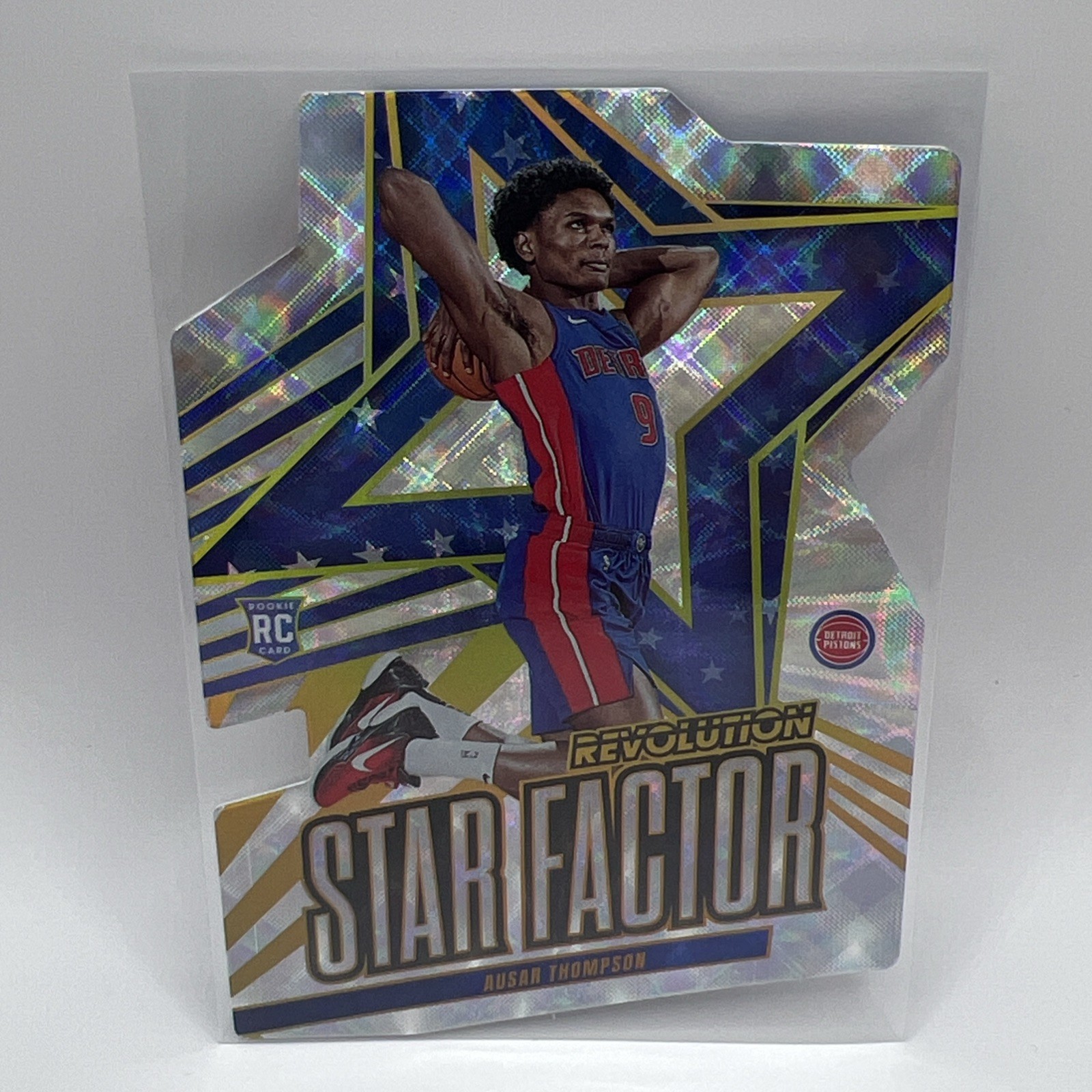 2023-24 Panini Revolution AUSAR THOMPSON Star Factor Die-Cut SSP #7 Case Hit RC