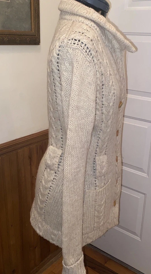 Suéter cárdigan tejido de lana virgen pequeño Peter G's General Store para mujer de colección PGS Foto 3 de 4