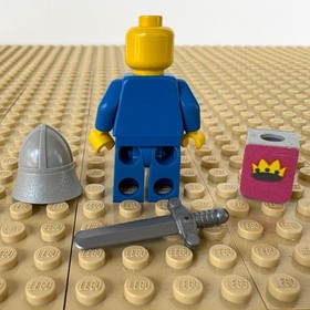LEGO Castle, Classic: Blue Knight, SWORD, cas082s, 375, YELLOW CASTLE, 1978