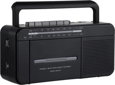 Boombox MP3 Conversion Cassette Tape Player Recorder AM FM Radio Cassette to MP3