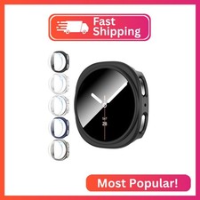shenou 5 5 Pack Cases for Samsung Galaxy Watch 8 40mm 2025 with Screen Protector