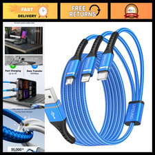 3 in 1 Multi Charging Cable - 10FT Long Charger Cords, 2 Pack, Fast Charging