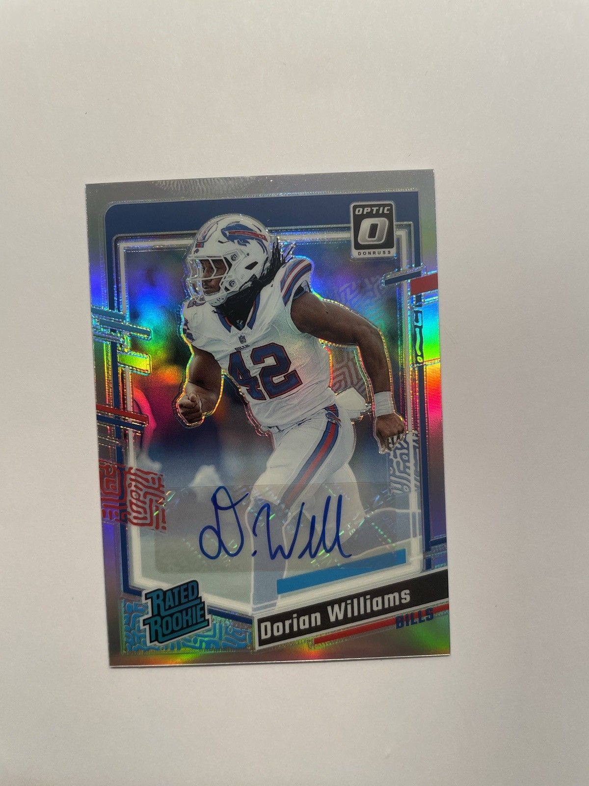 Dorian Williams Panini Donruss Optic #212 Autograph-Holo