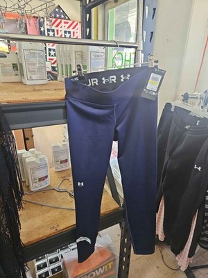 Under Armour HeatGear Women's Navy Compression Leggings medium 