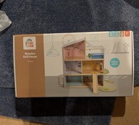 Little Town Wooden Complete Doll's House, Unfurnished, Multicoloured, Age 3+