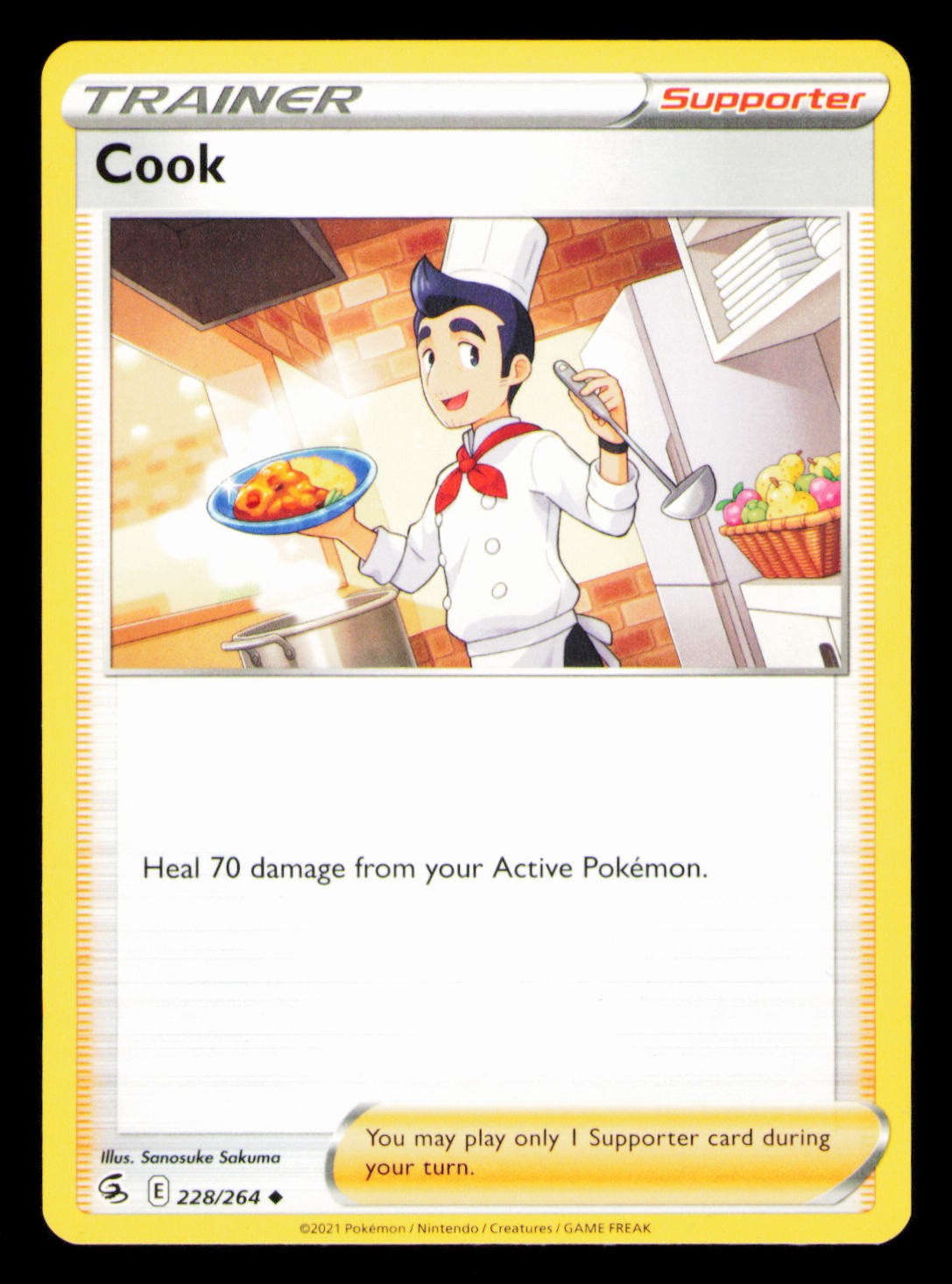 2021 Pokemon Cook 228/264 Uncommon Fusion Strike LP