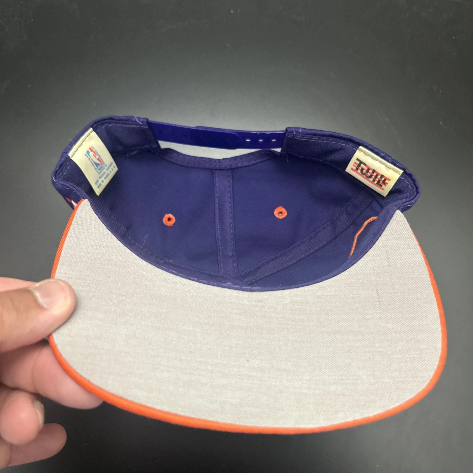 VTG 90s Phoenix Suns Drew Pearson Slam Dunk Twill NBA Graffiti Snapback Hat NWT - product detail image 10