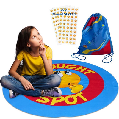 Thought-Spot Time Out Mat For Toddlers Positive Discipline Calm Down Corner
