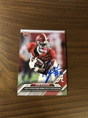 Topps 2024 Bowman U Now Ryan Williams Autographed Signed Card #19 Alabama