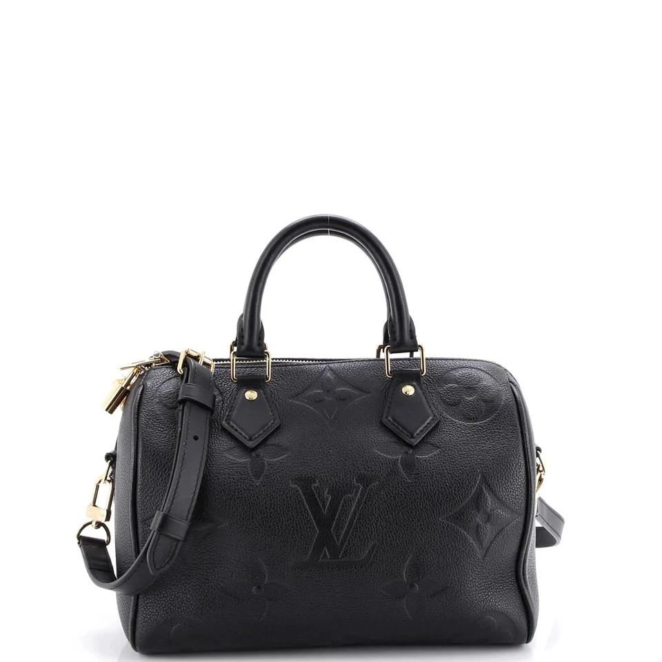 Louis Vuitton Speedy Bandouliere Bag Monogram Empreinte Giant 25