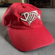 G Loomis Fear No Fish Baseball Hat Red Outdoor Nature Fish Adjustable Cotton