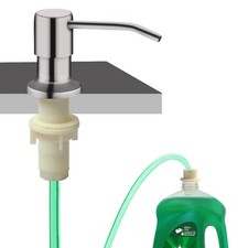 Soap Dispenser for Kitchen Sink, Built in Sink Soap Dispenser Brushed Nickel...
