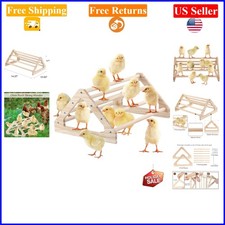 Large Natural Pine Chicken Perch Jungle Gym Roosting Bar for All Breeds