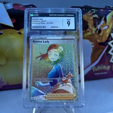 CGC 9 MINT Aroma Lady 221/203 Evolving Skies Rainbow SR new black label  on eBay