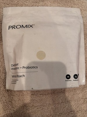 ProMix Nutrition Debloat Prebiotics Probiotics Bloating Relief Gut WHITE PEACH