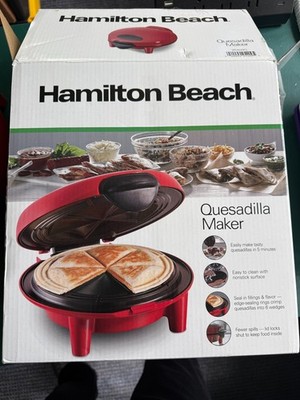 Hamilton Beach Quesadilla Maker 8'' Round, Red, New!