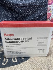 Keeps Extra Strength Topical 5 Minoxidil 3 Month Supply  Thickening Shampoo