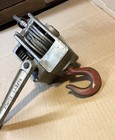 Vintage PEC Hoist Winch PT-391 With 2 - Crosby Laughlin Hooks — photo 7