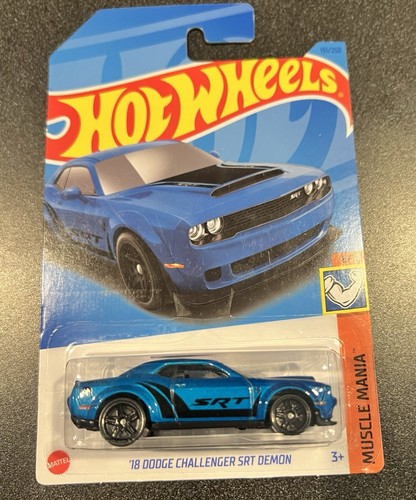 New Hot Wheels '18 DODGE CHALLENGER SRT DEMON #151/250 Muscle Mania 6/10