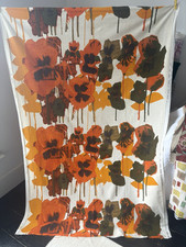 Vintage Heals Barkcloth 'PANSIES'  Designed by Howard Carter