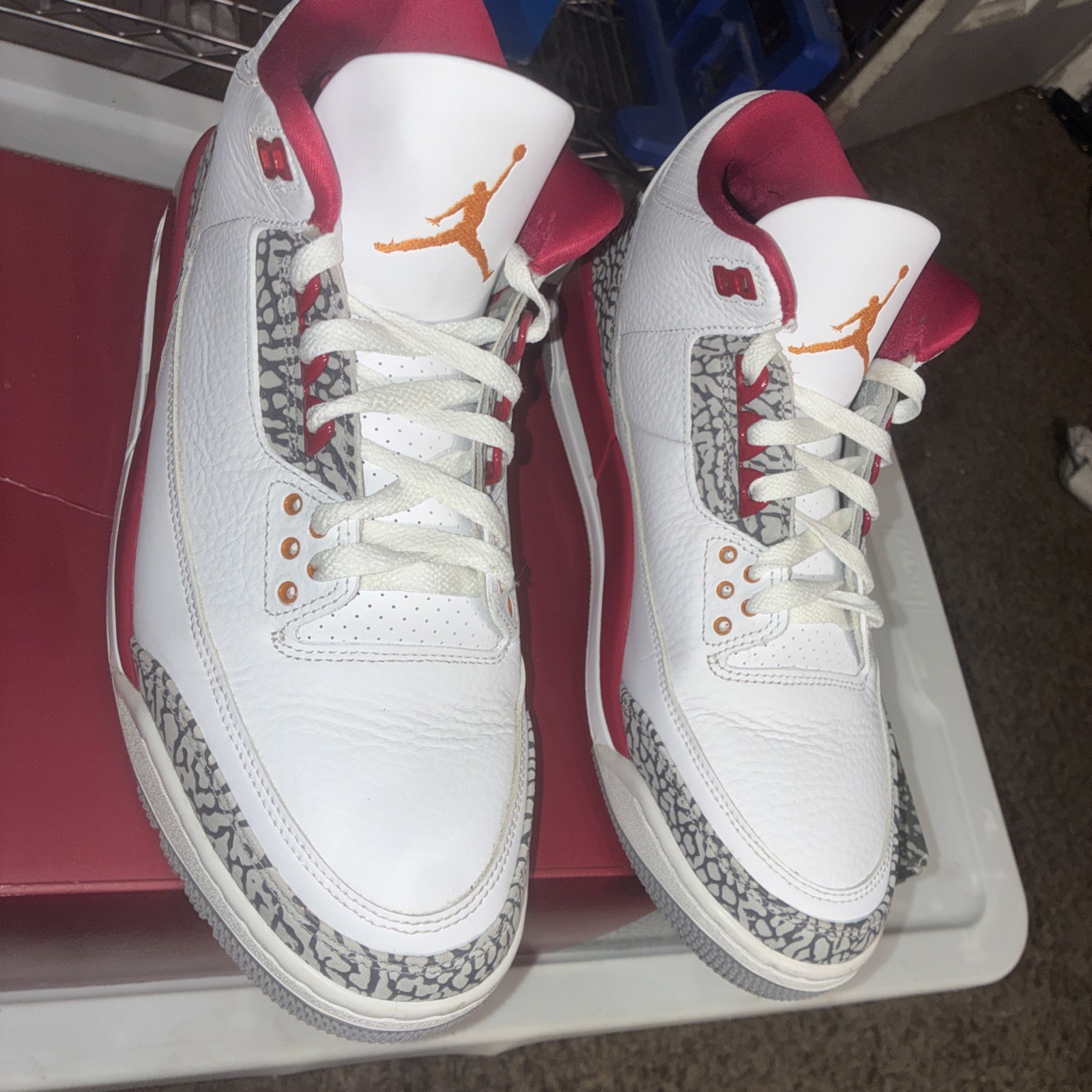 Nike Air Jordan 3 Men's Cardinal Red/Retro White 2022 Size 11 CT8532-126 VNDS thumbnail 20