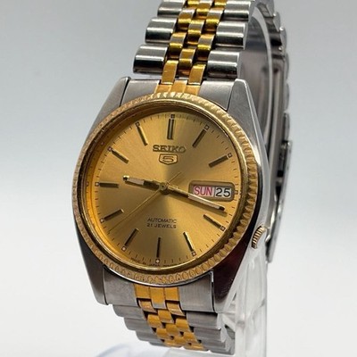 Seiko 5 Automatic Watch 7S26-3110 Japan Made, Day Date, Used