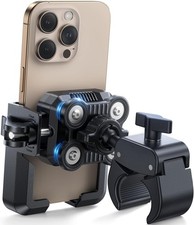 Motorcycle Phone Mount Holder - Dual Vibration Dampener Not Block Camera Bike