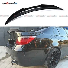 PSM-Style Glossy Black Rear Trunk Spoiler Wing For 04-10 BMW 5-Series E60 Sedan