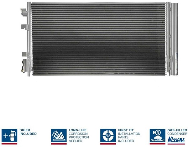 Nissens 940259 Kondensator FüR Klimaanlage Kondensator Klimaanlage FüR Renault-image