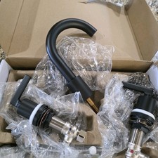 Pottery Barn Jackson Lever Handle Bathroom Sink Faucet Matte Black  West Elm